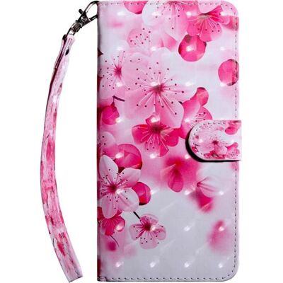 Cover-Discount iPhone SE / 8 / 7 Custodia in Ecopelle con Motivo Fiore Rosa Effetto Glitter - Cover Smartphone Cover-Discount iPhone SE / 8 / 7 Custodia in Ecopelle con Motivo Fiore Rosa Effetto Glitter - Cover Smartphone