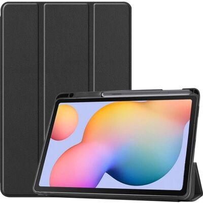 Cover-Discount Galaxy Tab S6 Lite 10.4 Schwarz Tri-Fold Smart Case - Tablet Hülle Cover-Discount Galaxy Tab S6 Lite 10.4 Schwarz Tri-Fold Smart Case - Tablet Hülle