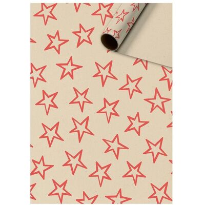 Stewo - Miro Red Stars Roll Wrap - Red Stars - Roll Wrap - Papier cadeau - Publicité Stewo - Miro Red Stars Roll Wrap - Red Stars - Roll Wrap - Papier cadeau - Publicité