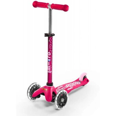 Mini Micro Deluxe LED Kids Pink Scooter - 3 Wheel Light-Up Toy Mini Micro Deluxe LED Kids Pink Scooter - 3 Wheel Light-Up Toy