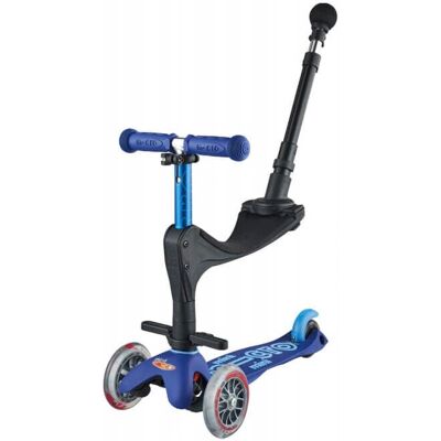 Micro Scooters Mini Micro 3w1 Deluxe dla Dzieci Niebieski - Hulajnoga Micro Scooters Mini Micro 3w1 Deluxe dla Dzieci Niebieski - Hulajnoga