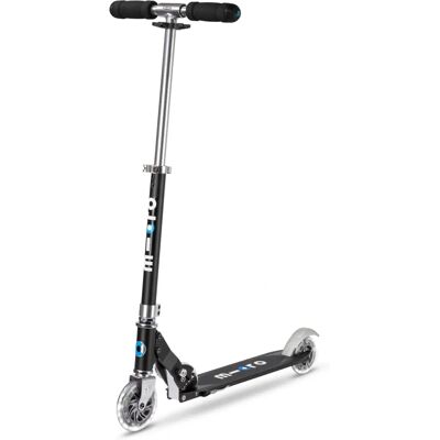Składany LED Micro Scooter - Czarny - 5-12 lat Składany LED Micro Scooter - Czarny - 5-12 lat