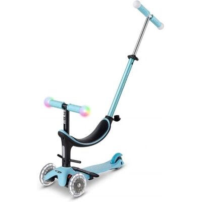 Micro Mini 3 en 1 Révolution Deluxe Magic LED - Scooter Bleu - Publicité Micro Mini 3 en 1 Révolution Deluxe Magic LED - Scooter Bleu - Publicité