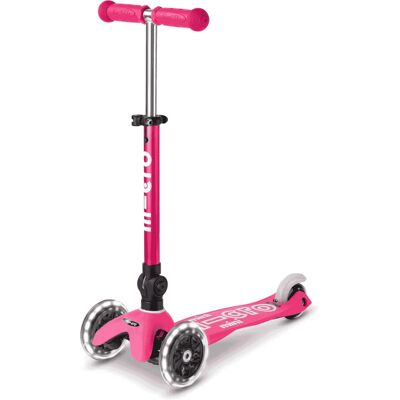 Micro Micro Deluxe Foldable LED Kids Scooter Pink Micro Micro Deluxe Foldable LED Kids Scooter Pink