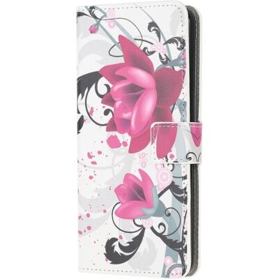 Cover-Discount Galaxy S21 Ultra Custodia in Pelle Fiori di Loto - Cover Smartphone Cover-Discount Galaxy S21 Ultra Custodia in Pelle Fiori di Loto - Cover Smartphone