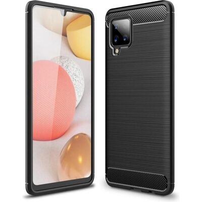 Cover-Discount Galaxy A42 - Custodia in gomma con aspetto di carbone - Cover per smartphone Cover-Discount Galaxy A42 - Custodia in gomma con aspetto di carbone - Cover per smartphone