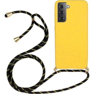 Custodia Gialla con Tracolla per Galaxy S21+ - Cover-Discount Custodia Gialla con Tracolla per Galaxy S21+ - Cover-Discount