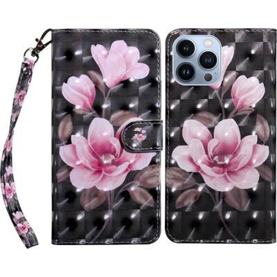 Cover-Discount - iPhone 14 Pro - Glitzer Rosa Blumen - Phone Case Cover-Discount - iPhone 14 Pro - Glitzer Rosa Blumen - Phone Case