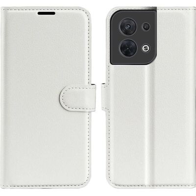 Coque en cuir OPPO Reno8 blanche - Étui pour Smartphone Coque en cuir OPPO Reno8 blanche - Étui pour Smartphone