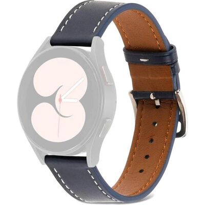 Cover-Discount Galaxy Watch 5 - Lederarmband - Blau - Smartwatch Cover-Discount Galaxy Watch 5 - Lederarmband - Blau - Smartwatch