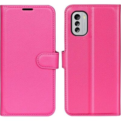 Nokia G60 Pink Leder Hülle - Smartphone Cover Nokia G60 Pink Leder Hülle - Smartphone Cover