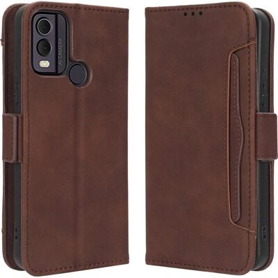 Nokia C22 Leder Handyhülle mit Kartenfächern - Handyhülle Nokia C22 Leder Handyhülle mit Kartenfächern - Handyhülle