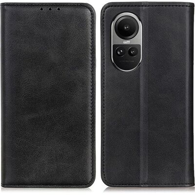 Oppo Oppo Reno10 / 10 Pro Flip-Case - Schwarze Smartphone-Hülle Oppo Oppo Reno10 / 10 Pro Flip-Case - Schwarze Smartphone-Hülle