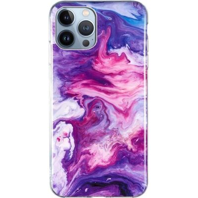 Cover-Discount iPhone 15 Pro Max - Lila Marmor Silikonhülle Cover-Discount iPhone 15 Pro Max - Lila Marmor Silikonhülle