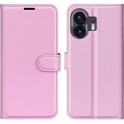 Nothing Phone (2) - Étui en cuir Rose - Étui Nothing Phone (2) - Étui en cuir Rose - Étui