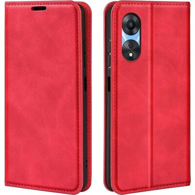 OPPO A78 5G / A58 5G Rot Flip-Hülle OPPO A78 5G / A58 5G Rot Flip-Hülle