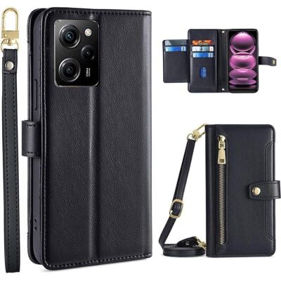 Cover-Discount - Xiaomi Poco X5 Pro - Schwarz - Wallet case Cover-Discount - Xiaomi Poco X5 Pro - Schwarz - Wallet case