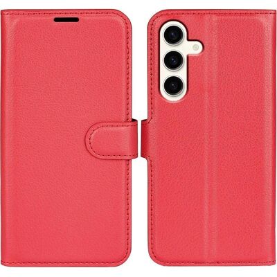 Cover-Discount Galaxy S24+ Lederhülle Rot - Smartphone Hülle Cover-Discount Galaxy S24+ Lederhülle Rot - Smartphone Hülle