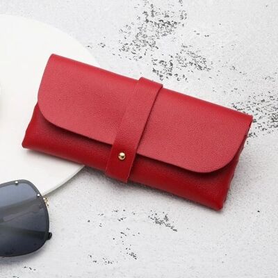Cover-Discount - XL Fashion - Rouge - Fermeture à sangle sécurisée - Eyewear case - Publicité Cover-Discount - XL Fashion - Rouge - Fermeture à sangle sécurisée - Eyewear case - Publicité
