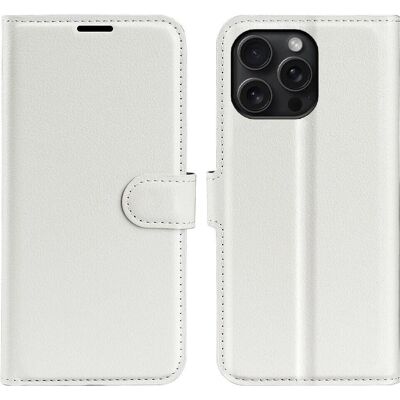 Cover-Discount iPhone 16 Pro Lederhülle - Smartphone Hülle, Weiss Cover-Discount iPhone 16 Pro Lederhülle - Smartphone Hülle, Weiss