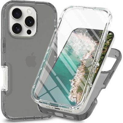 Cover-Discount - iPhone 16 Pro Max - Schwarz - 3-in-1 - Phone Case Cover-Discount - iPhone 16 Pro Max - Schwarz - 3-in-1 - Phone Case