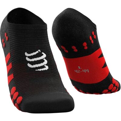 Compressport No Show Socks schwarz/rot - Laufsocken Compressport No Show Socks schwarz/rot - Laufsocken