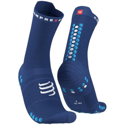 Compressport Unisex Hoch geschnittene Pro Racing Socks V4.0 Run High - Dunkelblau Compressport Unisex Hoch geschnittene Pro Racing Socks V4.0 Run High - Dunkelblau