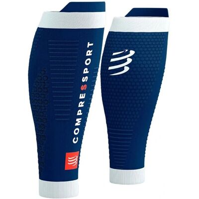 Compressport R2 3.0 Blaue Wadenmanschetten - Kompressionsstrümpfe Compressport R2 3.0 Blaue Wadenmanschetten - Kompressionsstrümpfe