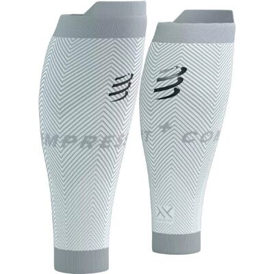 Compressport R2 Oxygen White/Nebel Grey T2 Unisex Running Compression Sleeve Compressport R2 Oxygen White/Nebel Grey T2 Unisex Running Compression Sleeve