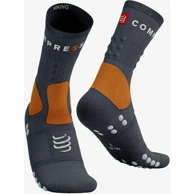 Ciorapi de drumeție Compressport - Gri închis Portocaliu - T1 - Ciorapi Ciorapi de drumeție Compressport - Gri închis Portocaliu - T1 - Ciorapi