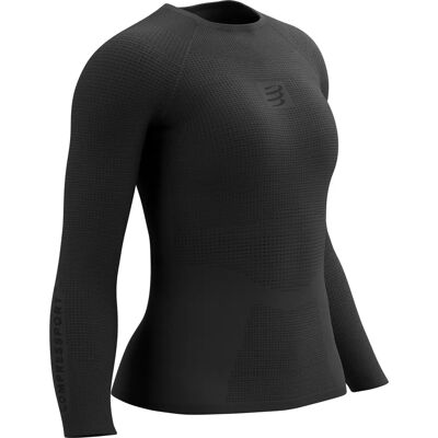 Compressport strat de bază cu mânecă lungă - Negru L - Îmbrăcăminte de performanță pentru exterior Compressport strat de bază cu mânecă lungă - Negru L - Îmbrăcăminte de performanță pentru exterior