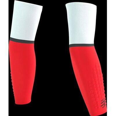 Manșete Compressport Ultralight Alb Roșu Strălucitor - Manșete Manșete Compressport Ultralight Alb Roșu Strălucitor - Manșete