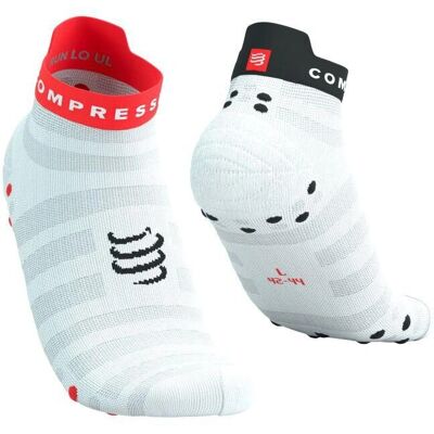 Compressport Pro Racing v4.0 Ultralight Run Low - Biały - Skarpety Compressport Pro Racing v4.0 Ultralight Run Low - Biały - Skarpety