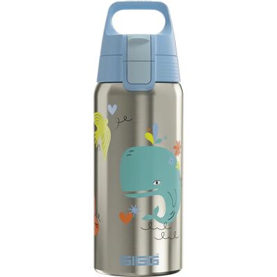 Sigg WHALE FRIEND Bouteille en Acier Inoxydable Recyclé - Enfants - Thermo 0,5L Sigg WHALE FRIEND Bouteille en Acier Inoxydable Recyclé - Enfants - Thermo 0,5L
