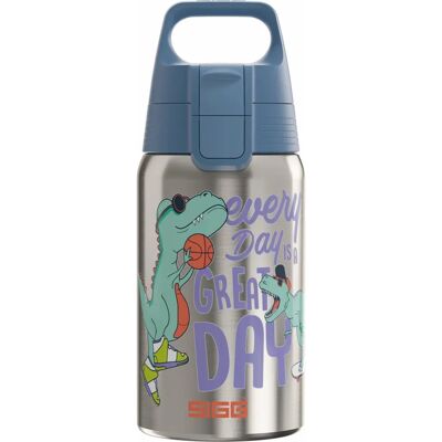 SIGG Shield One 0,5L RVS Waterfles voor Kinderen - Great Day - mannelijk SIGG Shield One 0,5L RVS Waterfles voor Kinderen - Great Day - mannelijk
