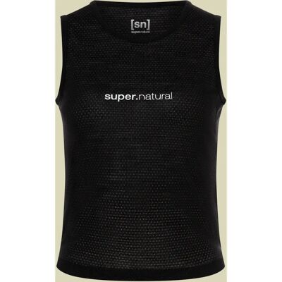Super Natural Chaleco Interior Grava - Mujer - Negro - Absorbe humedad, Sin mangas, Merino Super Natural Chaleco Interior Grava - Mujer - Negro - Absorbe humedad, Sin mangas, Merino