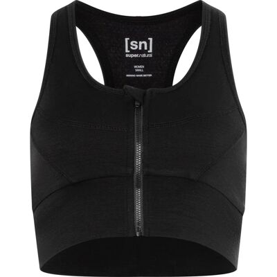 Super Natural - Motion Zip - Toppe - Svart - XS Super Natural - Motion Zip - Toppe - Svart - XS