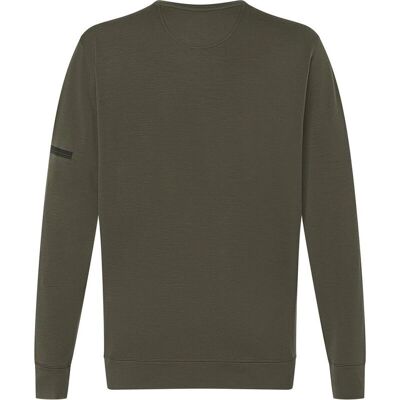 Super Natural Suéter Verde Space 260 para Hombres - Casual Super Natural Suéter Verde Space 260 para Hombres - Casual