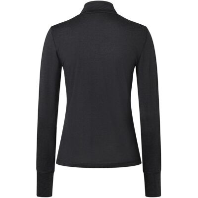 Super Natural Donna Tundra 175 1/4 Zip Pullover - Lana/Poliestere - Nero Super Natural Donna Tundra 175 1/4 Zip Pullover - Lana/Poliestere - Nero