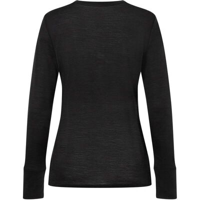 Super Natural Windbreaker LS Langarm-T-Shirt - Windbreaker - Damen Langarm - Schwarz Super Natural Windbreaker LS Langarm-T-Shirt - Windbreaker - Damen Langarm - Schwarz