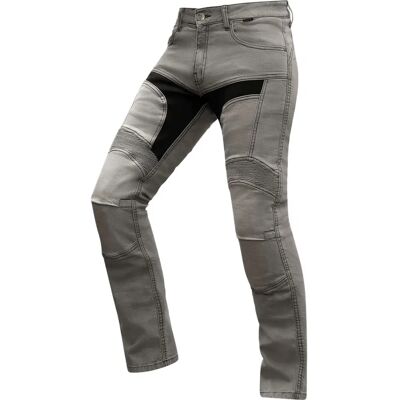 GMS Viper Jean Moto - Gris - Coupe Slim - Publicité GMS Viper Jean Moto - Gris - Coupe Slim - Publicité