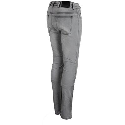 Jean Moto GMS Rattle Slim Gris - Coupe Slim & Protections CE - Publicité Jean Moto GMS Rattle Slim Gris - Coupe Slim & Protections CE - Publicité