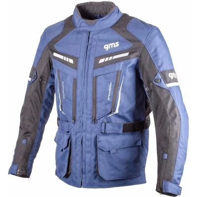 Gms Track Light Motorrad-Textiljacke - Schwarz Blau - L Gms Track Light Motorrad-Textiljacke - Schwarz Blau - L