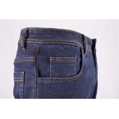 Jeans moto GMS Boa - Bleu - Protection contre chocs - Publicité Jeans moto GMS Boa - Bleu - Protection contre chocs - Publicité