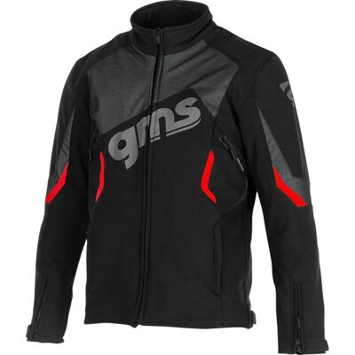 GMS Arrow Motorrad Softshell Jacke - Schwarz Rot - M - Unisex GMS Arrow Motorrad Softshell Jacke - Schwarz Rot - M - Unisex