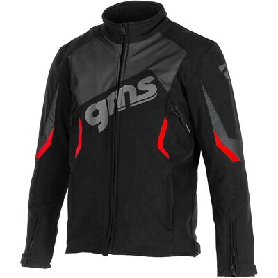 Gms Arrow Motorrad Softshell Jacke - Unisex Schwarz Rot 3XL Gms Arrow Motorrad Softshell Jacke - Unisex Schwarz Rot 3XL