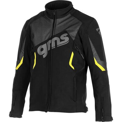 GMS Arrow Giacca softshell da moto - Nero Giallo - M GMS Arrow Giacca softshell da moto - Nero Giallo - M
