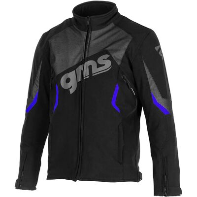 Veste Softshell Moto GMS Arrow - Noir Bleu - XS - Type Moto - Publicité Veste Softshell Moto GMS Arrow - Noir Bleu - XS - Type Moto - Publicité