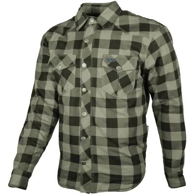 Chemise GMS Jaguar Moto - Noir Vert - Chemise de moto - Publicité Chemise GMS Jaguar Moto - Noir Vert - Chemise de moto - Publicité