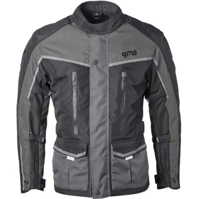 Veste textile de moto imperméable GMS Twister Neo - Noir Gris - M - Publicité Veste textile de moto imperméable GMS Twister Neo - Noir Gris - M - Publicité